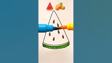 Colour mixing with watermelon #shortsfeed #shorts #ytshorts #youtube #video #viralvideo #trending