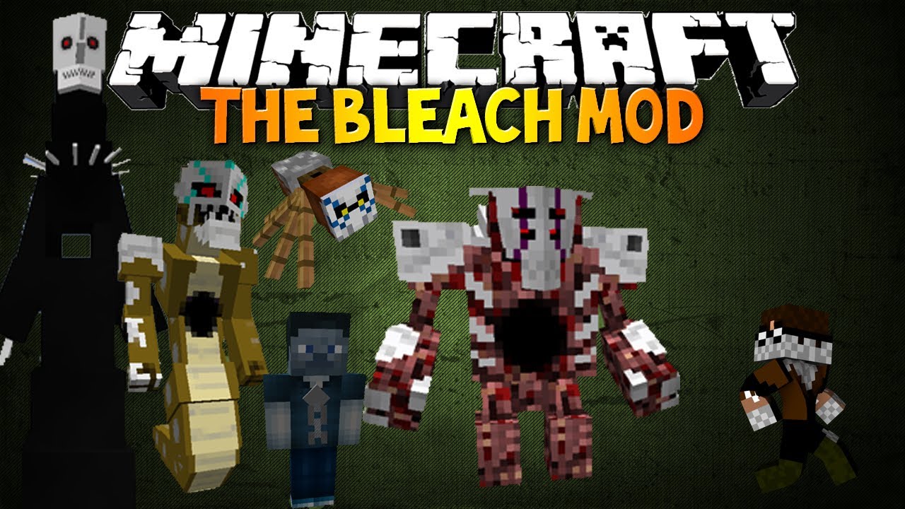 Minecraft: THE BLEACH MOD! - Freaky New Mobs, Moving 