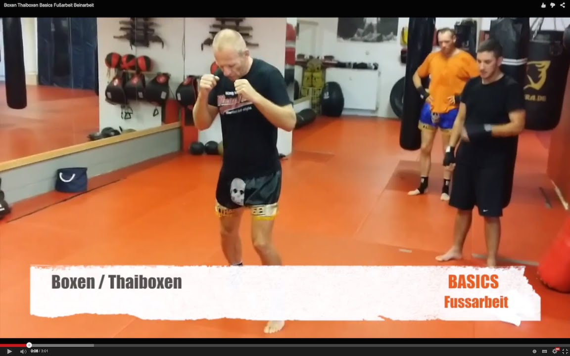Boxen Thaiboxen Basics Fußarbeit Beinarbeit