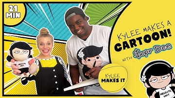 Kylee Makes a Cartoon | Cartoonist Supr Dee shows us how to draw Plush Maria! | Kylee Makes It