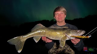 Mille Lacs Lake Walleyes Under The Northern Lights! | Minnesota Fishing Opener 2024