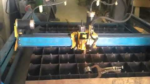 NOTCHING A ROUND CAN WITH A  CNC PLASMA CUTTER