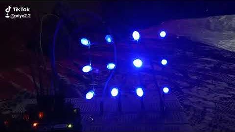 4x4 led wall matrix effects with Arduino uno