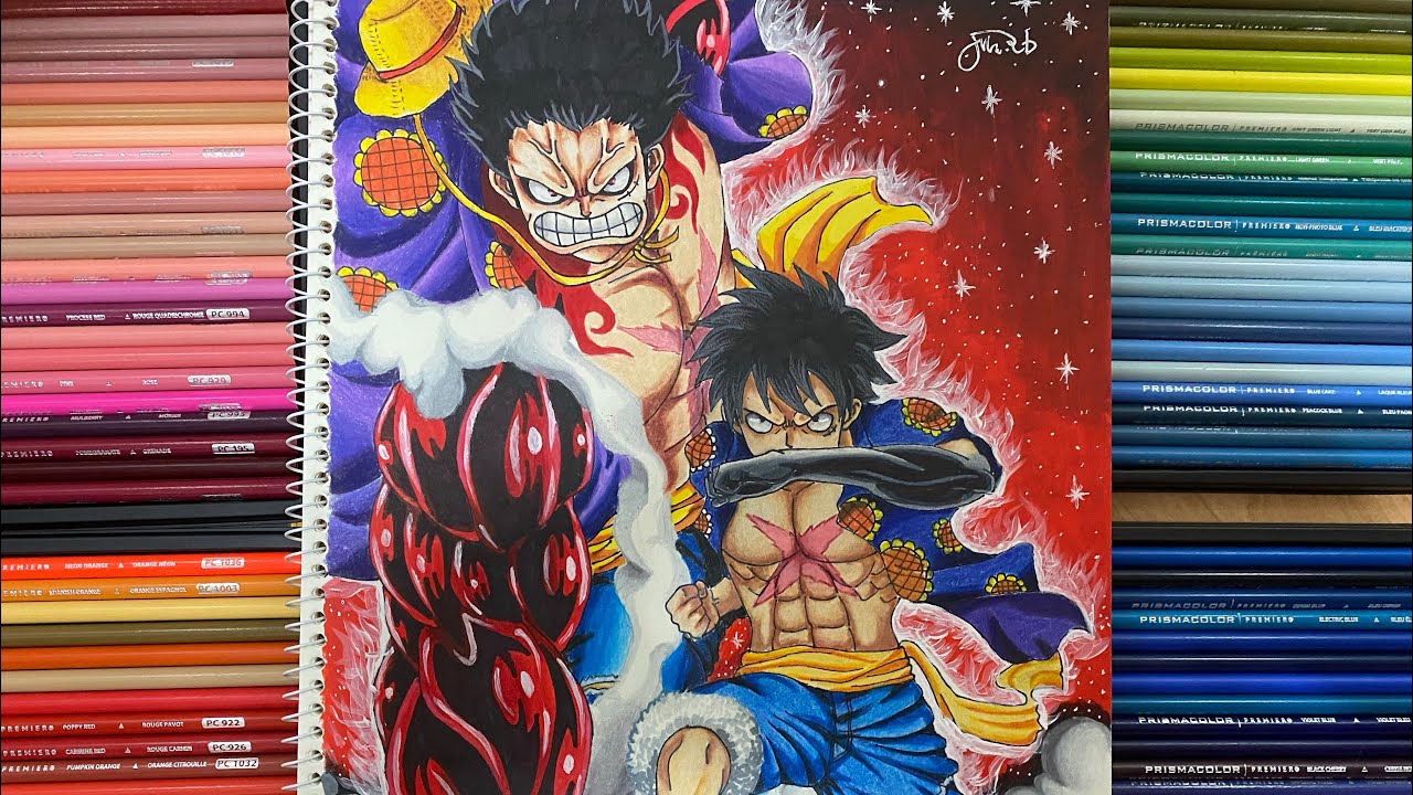 Drawing Monkey D Luffy Gear Four Transformation Bounce Man One Piece Youtube