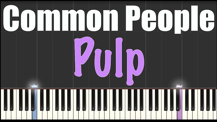 Common People Piano version - Piano performance video thumbnail