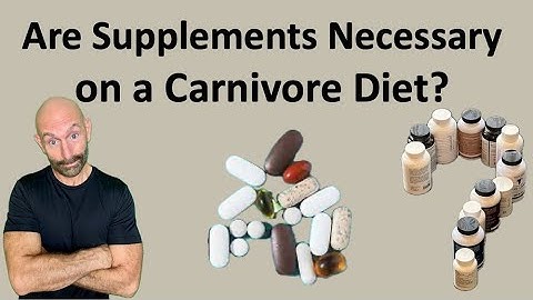 Are Supplements Necessary on a Carnivore Diet? #supplements #carnivorediet