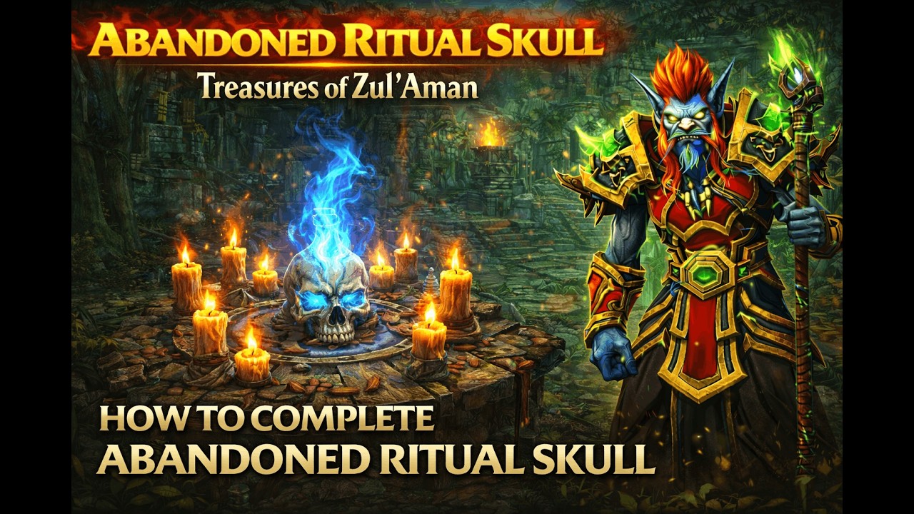 Zulmat Ritual How to Complete Abandoned Ritual Skull | Zul’Aman Guide | WoW - YouTube