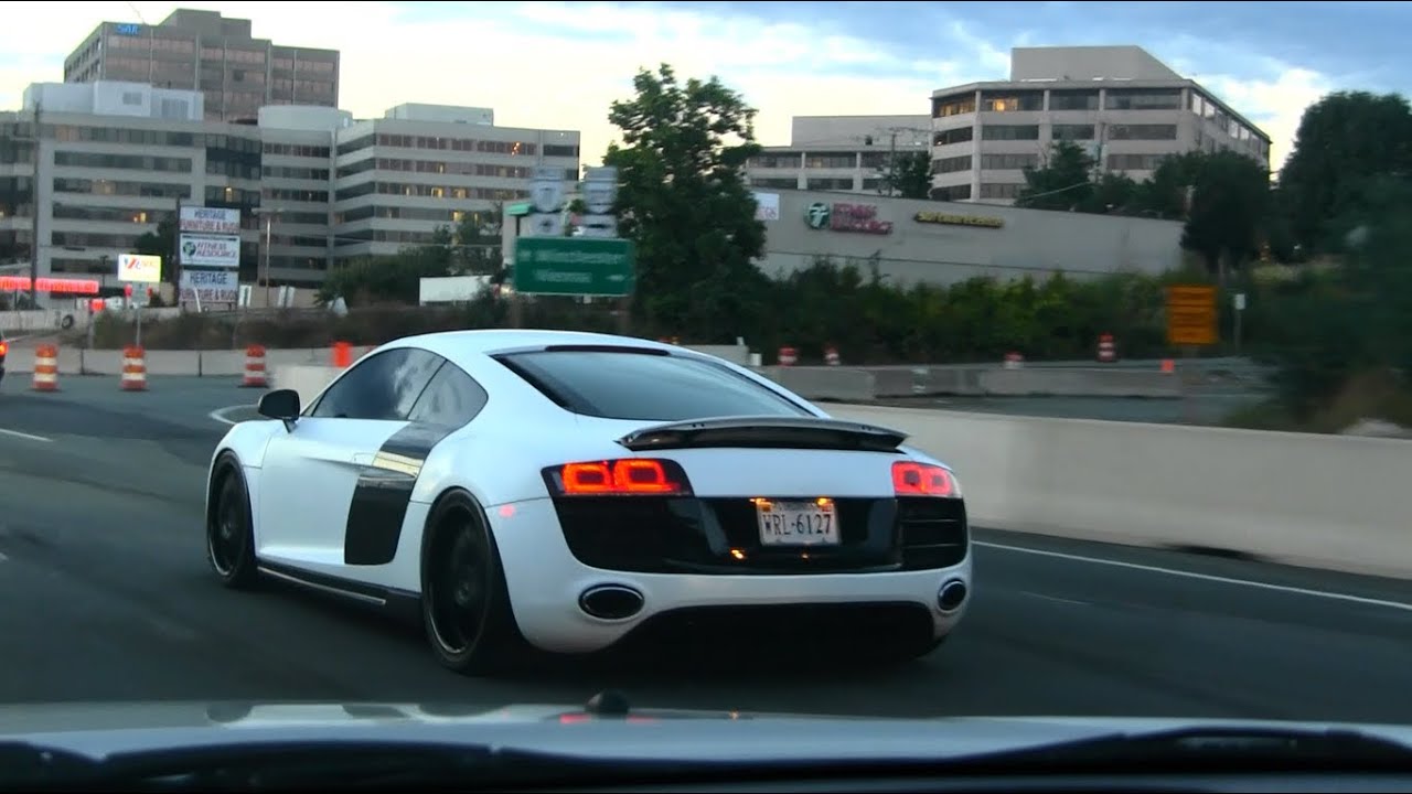 Modified Audi R8 On the Road! - YouTube