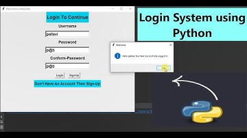 Login System in Python | Sign up form in python | Login form with validation | Tkinter | write2code|