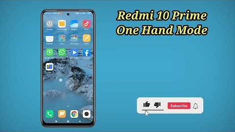 How To Enable One-handed Mode in Redmi 10 Prime , Redmi 10 Prime Main One Hand Mode Kaise Use Kare