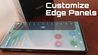 Samsung Galaxy Note 10/10+ Customize & Add More Edge Panels screenshot 2
