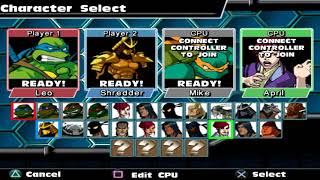 TMNT Mutant Melee Character Select 10 Hours Extended