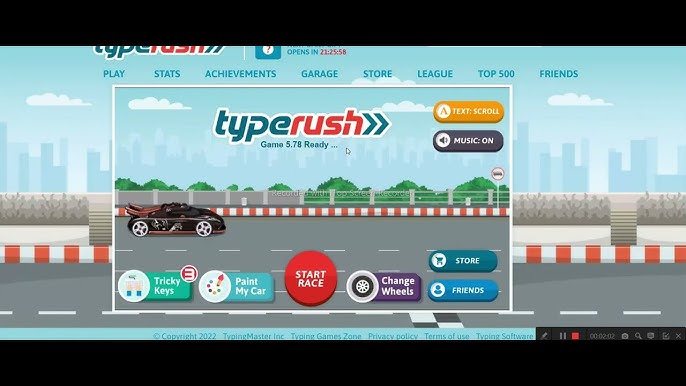 Run Race Typrush, typing game. #typerush #typing #racing