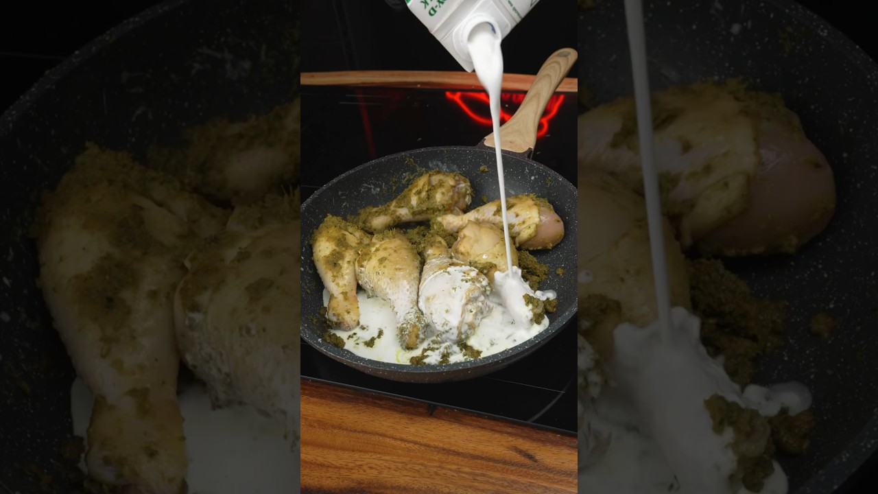 เขียวหวานน่องไก่ โคตรง่ายๆ โคตรอร่อย #asmr #cooking #shorts