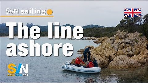 How to anchor with a line ashore in a roadstead.