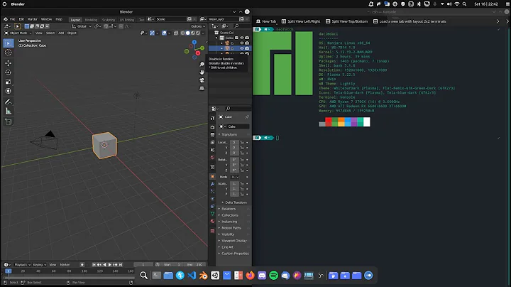 How to get Amd and Nvidia Gpu to work in Blender on Linux(arch/manjaro)