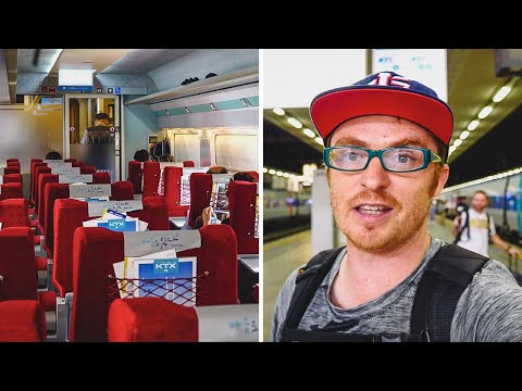 BUSAN TO SEOUL KTX First Class Review | Train ride in South Korea