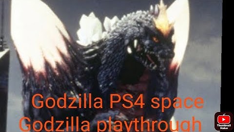 Godzilla ps4 space godzilla playthrough
