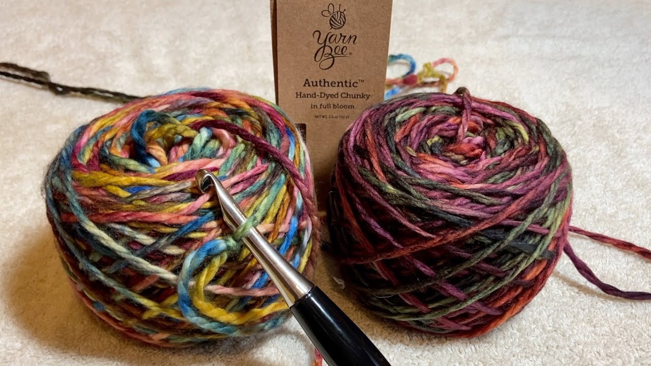 Yarn Bee Authentic Hand Dyed -- Knitting Up the Hobby Lobby Clearance Yarn  