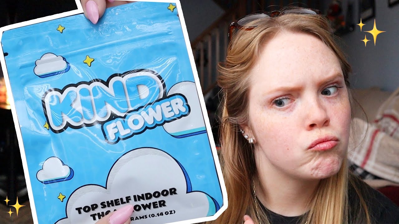 Пробую *бесплатные* цветы THCA, которые я увидела в Твиттере - Kind Flower.