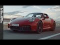 2025 Porsche 911 Targa 4 GTS T-Hybrid | Carmine Red | Driving, Interior, Exterior