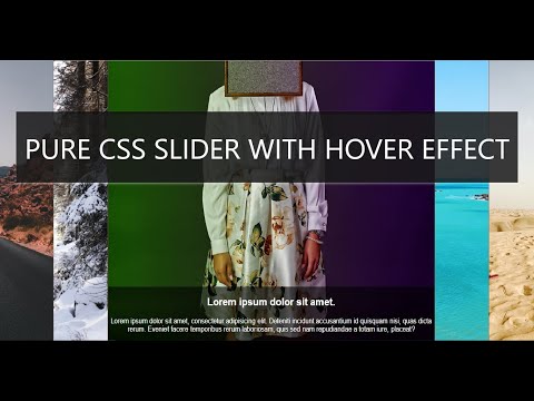 Pure Css Slider (Css slide images with hover effects)
