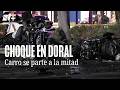 Muere un conductor al perder el control del carro y chocar con un árbol en Doral