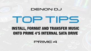 Install, Format and Transfer Music onto PRIME 4’s Internal SATA Drive