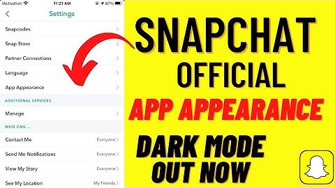 Snapchat Official App Appearance Dark Mode Out Now !! How To Get Snapchat App Appearance Dark Mode