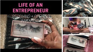 LIFE OF AN ENTREPRENEUR EP. 3 |  INVENTORY UNBOXING + DID MY VENDOR MESS UP MY ORDER!