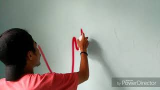 Membuat grafiti sederhana di kamar dengan pilox