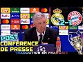 Post conference de presse  real madrid 21 bayern munich  ancelotti  ligue des champions