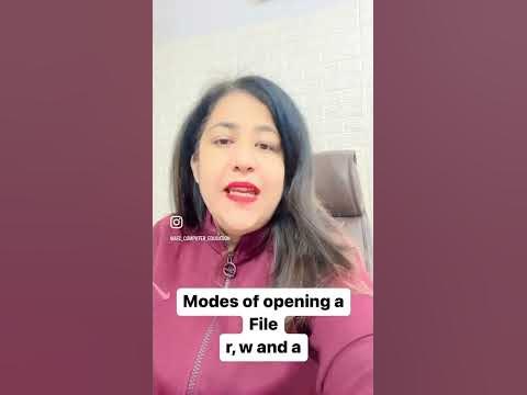 What are the various modes of opening a File in Python? Important ...