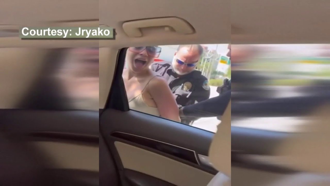 Woman arrested during traffic stop in Sunny Isles Beach - YouTube