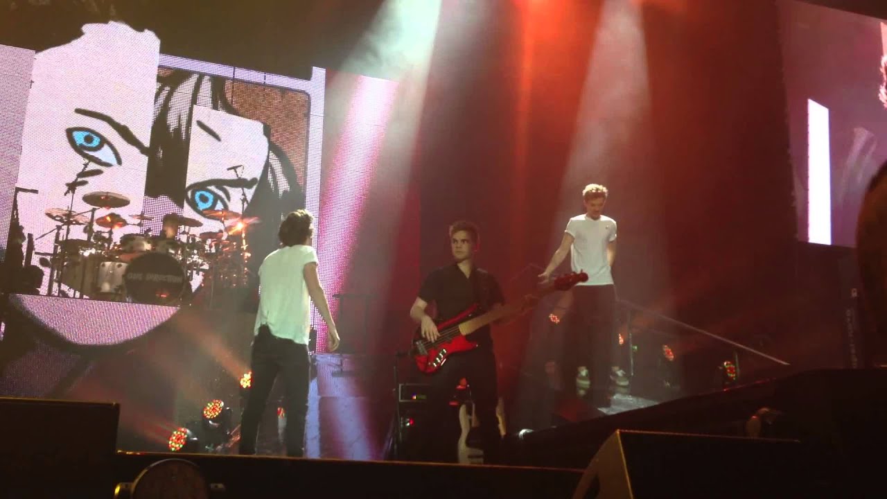 Teenage Dirtbag full front row - One Direction - Sheffield 19.03.13