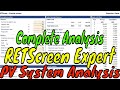 RETScreen Expert | PV Analysis in urdu/hindi (Part 3)