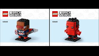 LEGO Instructions | Brickheadz | 40668 | Captain America & Red Hulk | Marvel