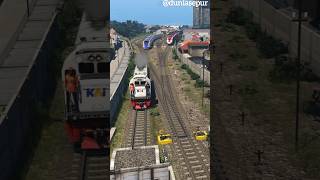 Bahaya 2 Kereta Api Cepat Saling Kejar
