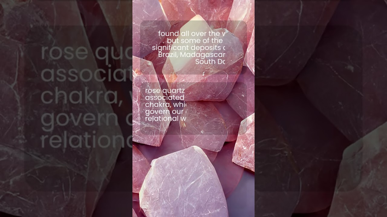 Rose Quartz - Crystals & Gemstones 101 #shorts