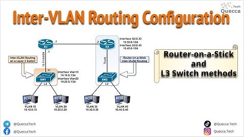 Inter-VLAN Routing Configuration: Router-on-a-Stick and Layer 3 Switch methods
