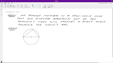 Triangle Inscribed in a Semicircle