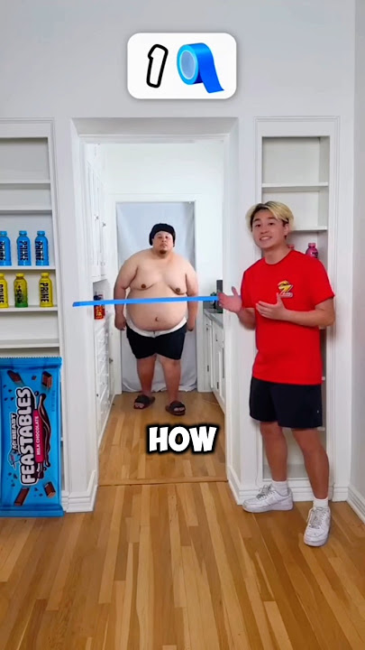 How Much Tape Will Stop This Guy 😱💯😰
