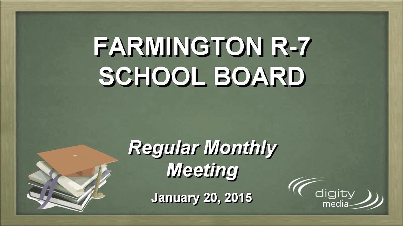 Farmington School Board Meeting (12015) YouTube