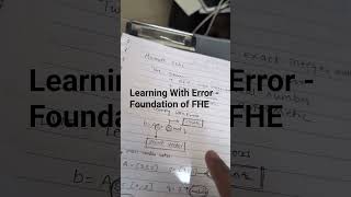 2. Learning With Errors LWE  | Modern Encryption Scheme #cybersecurity #encryption