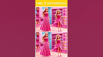 QUIZ Barbie 26 Find 3 Differences Find3differences Barbiequiz Quizbarbie 