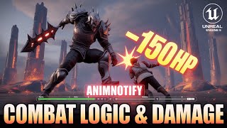 Coding Heavy BOSS ATTACKS with Anim Notifies (UE5 Combat Tutorial) - PART 2