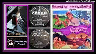 Mohammed-Rafi -  Mere Mitwa Mere Meet - Kalyanji-Anandji - Geet 1971 - Vinyl 320k Ost