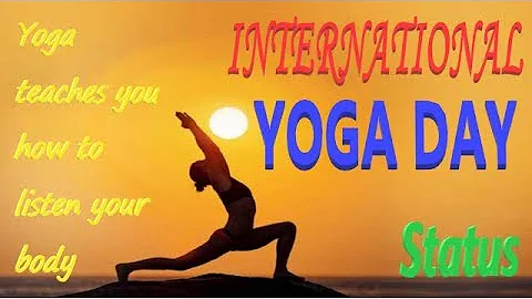 International Yoga Day | International Yoga Day Status | 21 June Celebrate अंतर्राष्ट्रीय योग दिवस