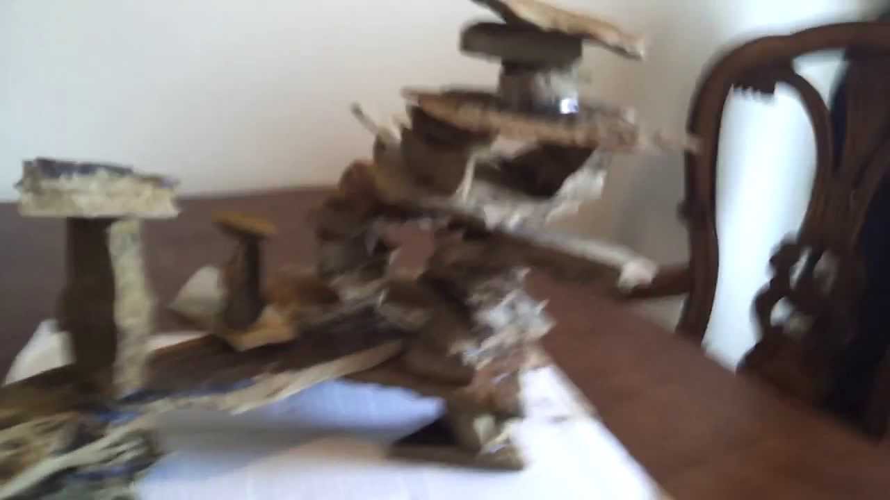 Aquarium slate structure, cave, rock, cichlids. DIY YouTube