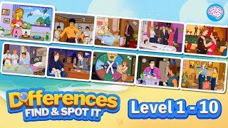 Level 1-10 Differences - Find & Spot It (Guru Game) #differencesfindspotit screenshot 2